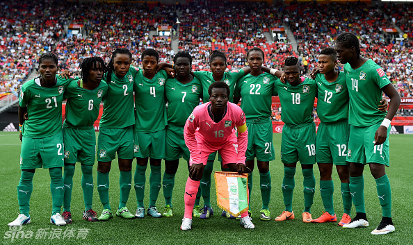 科特迪瓦女足在比赛中表现出色 科特迪瓦女足在比赛中表现出色